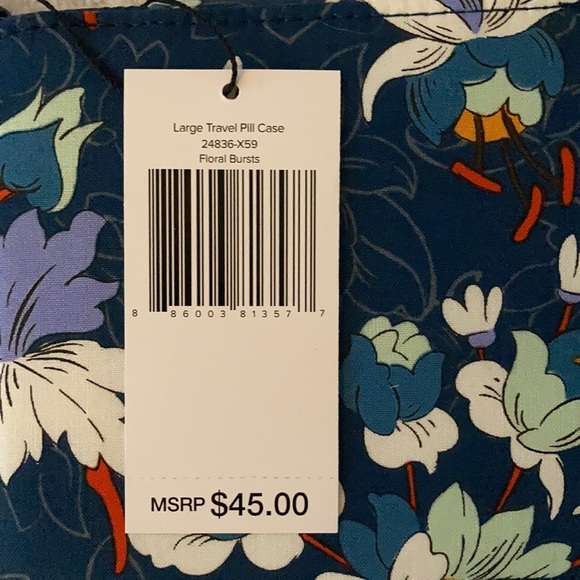 Vera Bradley Large Travel Pill Case - Picture 7 of 7